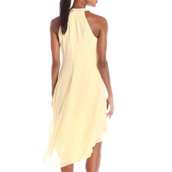 $10!!! SLNY Hi-Lo Chiffon Cocktail Dress - Picture 2 of 6